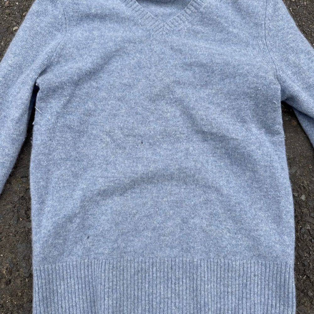 Saks‎ fifth avenue 100% cashmere blue sweater  XS - Picture 4 of 12